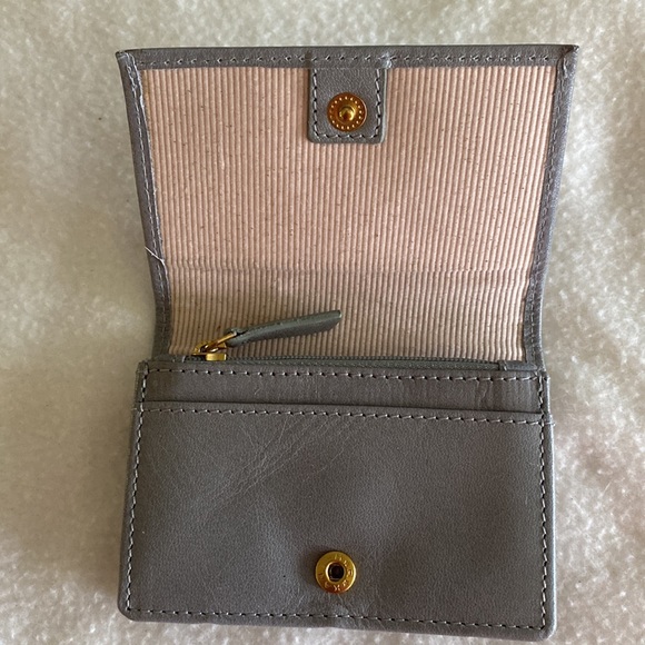 Margot New York gray leather wallet like new - Picture 2 of 5